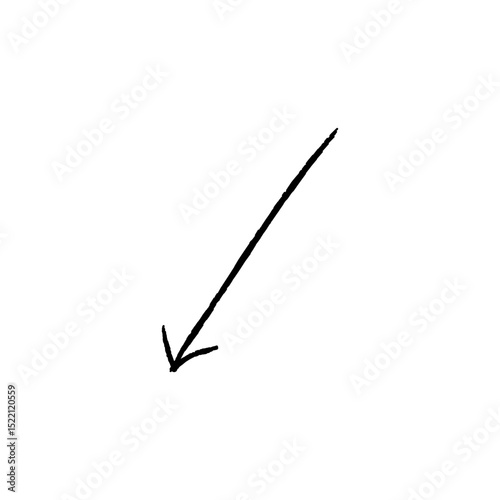 Downward arrow vector for infographic, diagram, and business direction design
