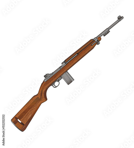 United States Army Rifle M1 Carbine illustration