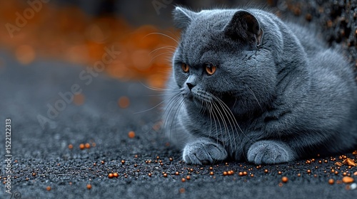 black cat on a black background
