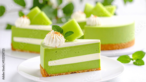 メロンのムースケーキ