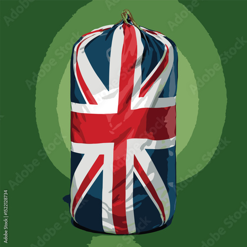 comic style vector punching bag image for graphic design