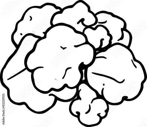 Heap Of Fluffy Popcorn With Yellow Butter Illustration On A Clean White Backdrop