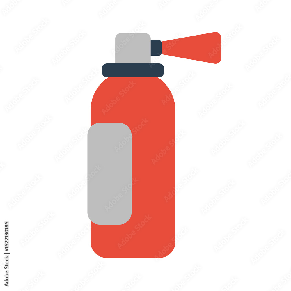 Fototapeta premium Fire extinguisher vector, fire extinguisher clip art, clip art fire extinguisher, flat design vector illustration, isolated on white background