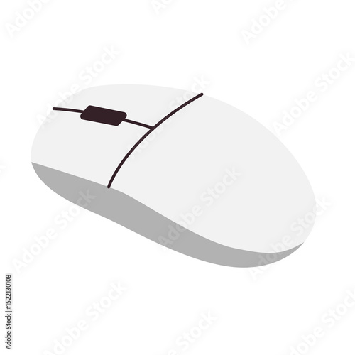 Computer mouse vector, mouse clip art, clip art of computer mouse, clip art mouse, flat design vector illustration, isolated on white background