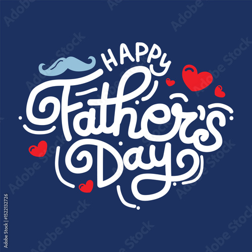 Father's Day poster or banner template with symbol of Dad from hat,glasses and mustache.Greetings and presents for Father's Day in flat lay styling.Promotion and shopping template for love dad