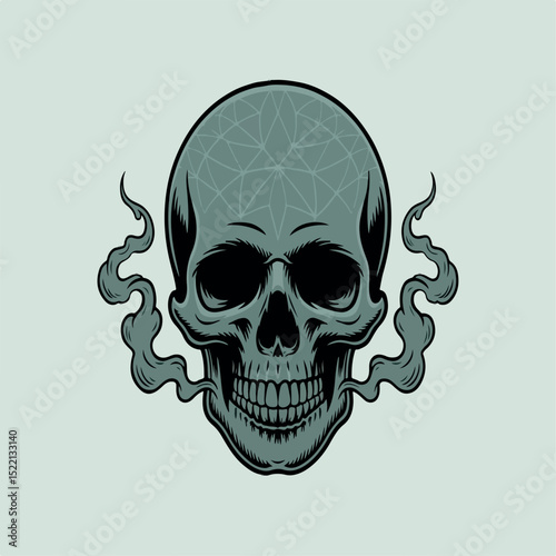 horror, skull, scary, halloween, head, dead, death, face, evil, illustration, vector, design, isolated, human, background, skeleton, danger, black, graphic, bone, anatomy, icon, object, spooky, 
