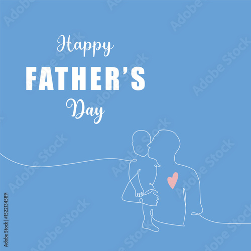 Father's Day poster or banner template with symbol of Dad from hat,glasses and mustache.Greetings and presents for Father's Day in flat lay styling.Promotion and shopping template for love dad