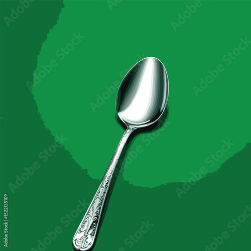 comic style vector spoon image for graphic design