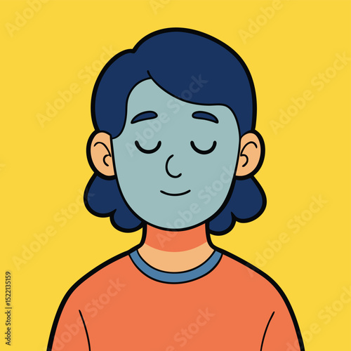a moment of introspection eyes closed in thought