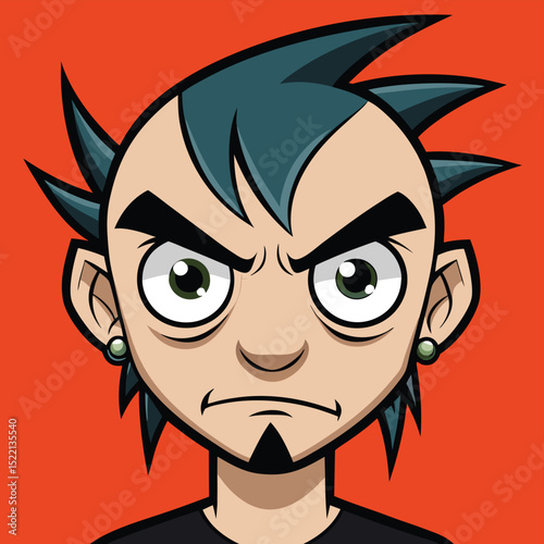 a sharp piercing glare eyes narrowed in fury