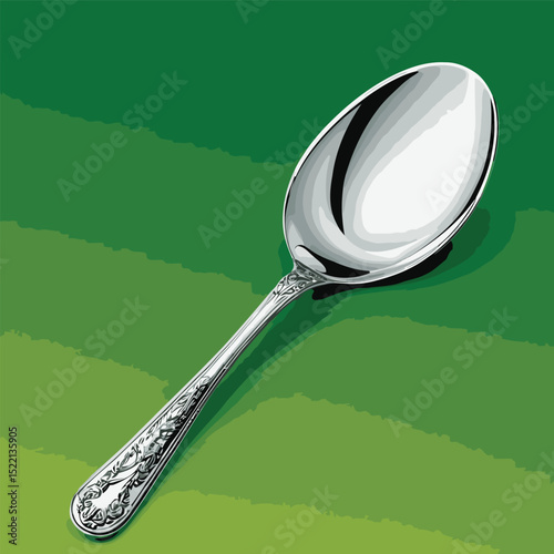 comic style vector spoon image for graphic design