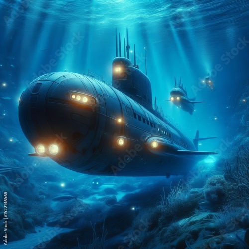 Wallpaper Mural the Ocean Depths Submarines exploring the Torontodigital.ca