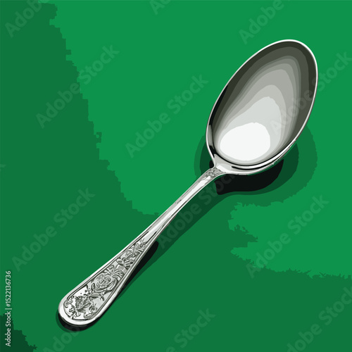 comic style vector spoon image for graphic design