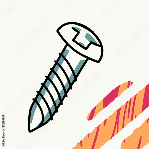 Illustration of a Phillips Head Screw