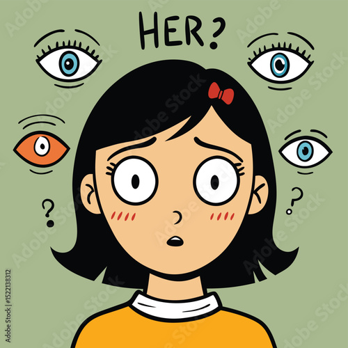 eyes narrowed in concentration trying to understand