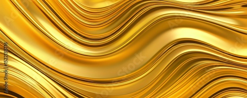 Liquid Gold: Abstract Waves of Luxury and Opulence
