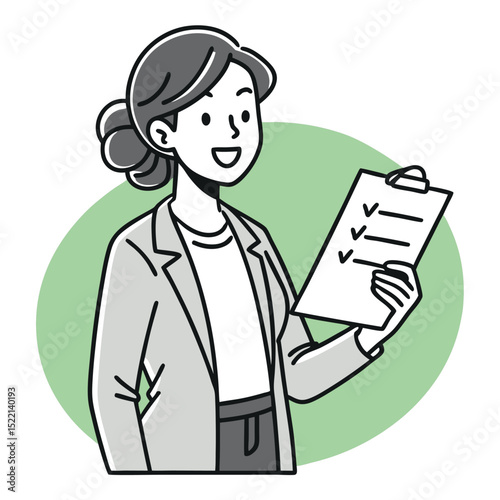 business woman with a briefcase