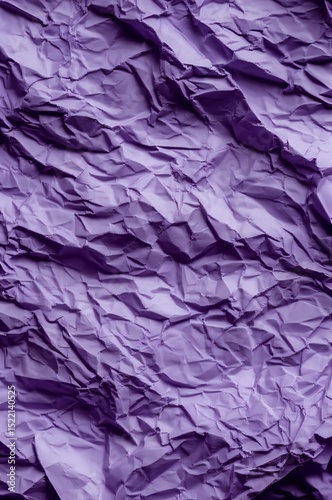 Abstract Crumpled Purple Paper Texture Background