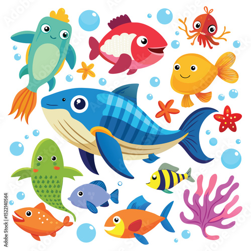 seamless pattern with fish