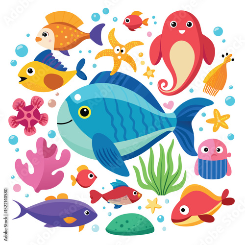 seamless pattern with fish