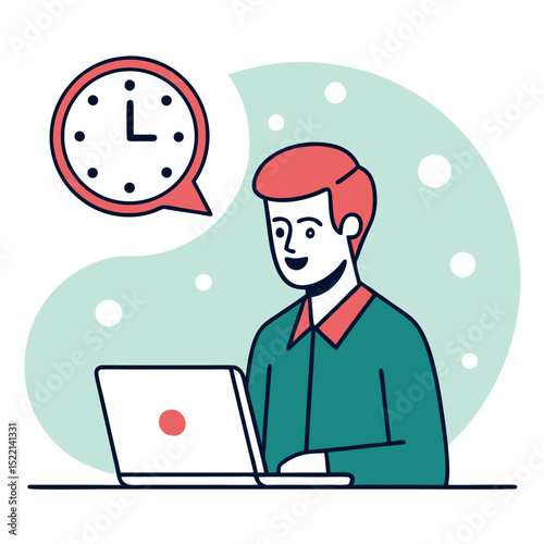 a man working on computer