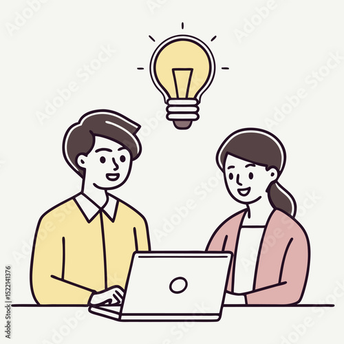 business man with idea bulb