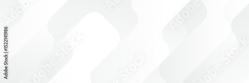 Abstract pattern white geometric banner design background.
