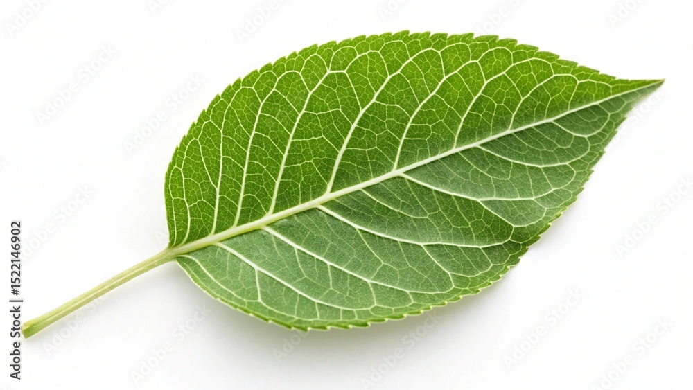 Obraz premium green leaf isolated on white