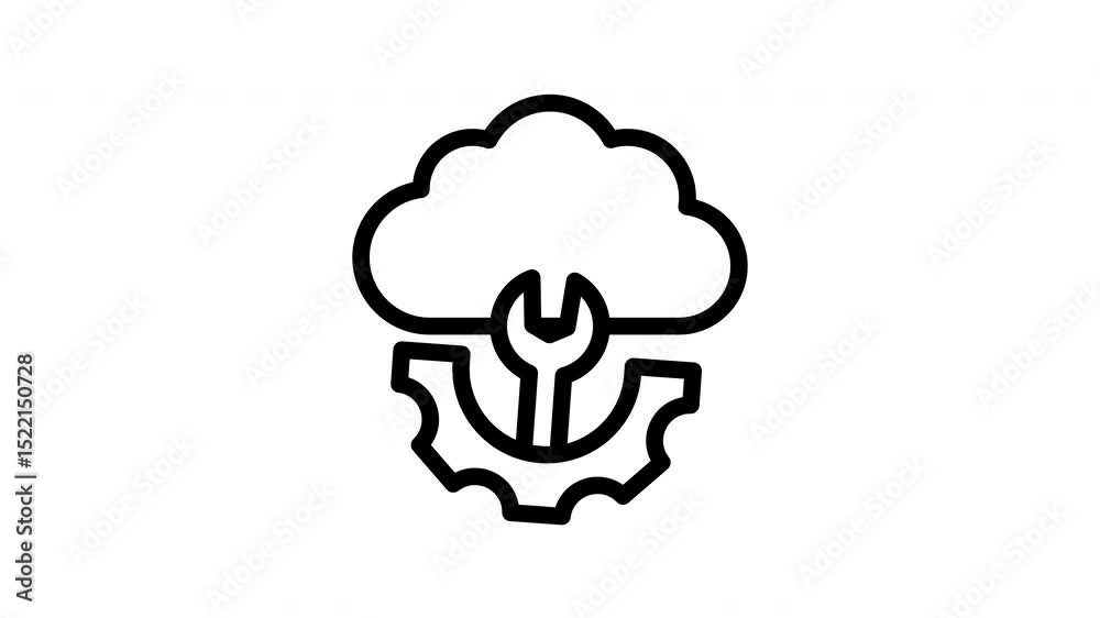 configuration minimalist stroke animation