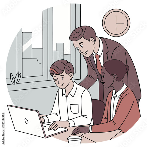 Teamwork, Collaboration, and Project Success A Productive Office Scene