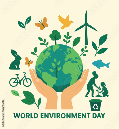 world environment day word vector