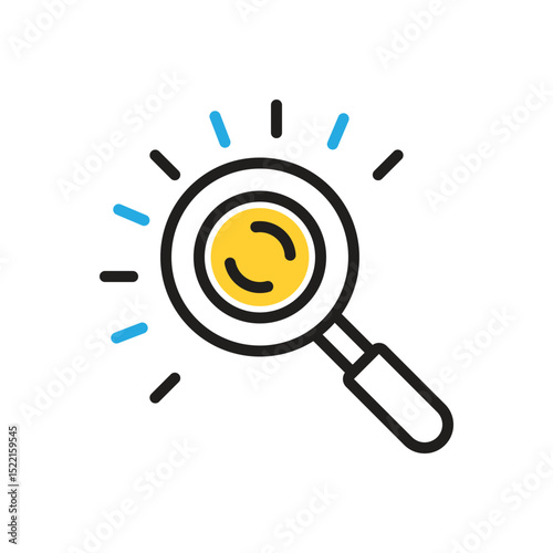 Multi color icon for represent