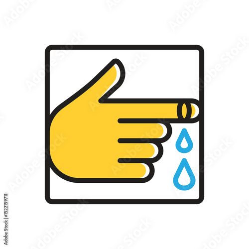 Multi color icon for wound