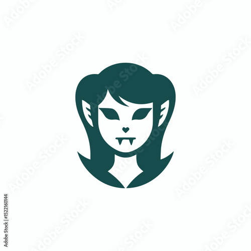 Vampire girl logo