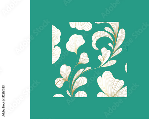 abstract green leaf