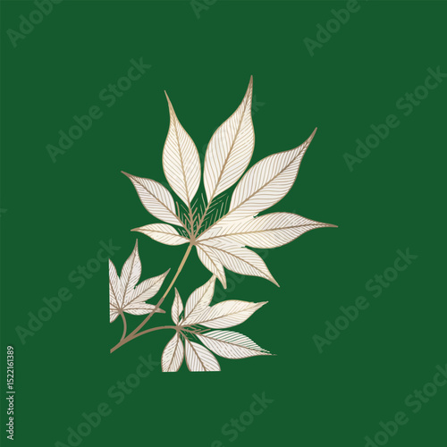 abstract green leaf