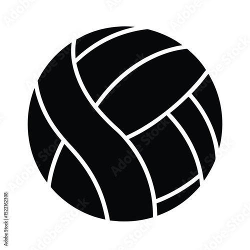 Volleyball Icon Vector Flat and Clean Look Isolated