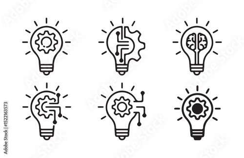 Idea Concept Icon – Innovation, Strategy, and Thinking Design. vector illustration