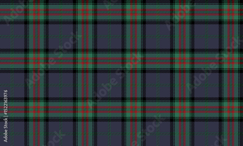 Seamless plaid pattern, blue, green, red, black for textiles and clothing, skirts, pants, tablecloths, blankets, giving a unique and stylish look, vector illustration.