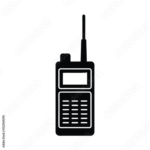 Walkie Talkie Icon Vector Flat and Clean Look