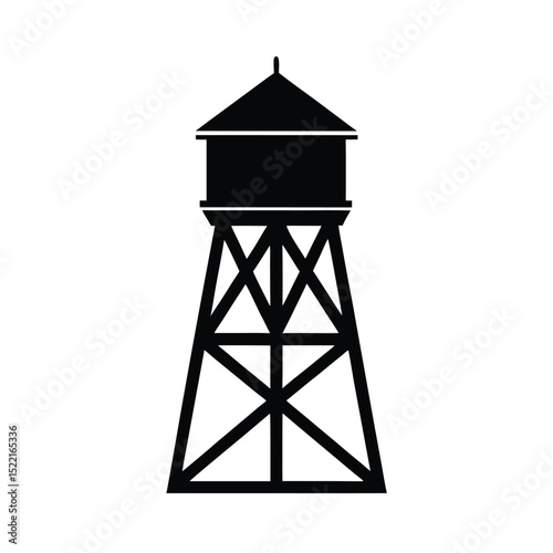 lighthouse silhouette vector