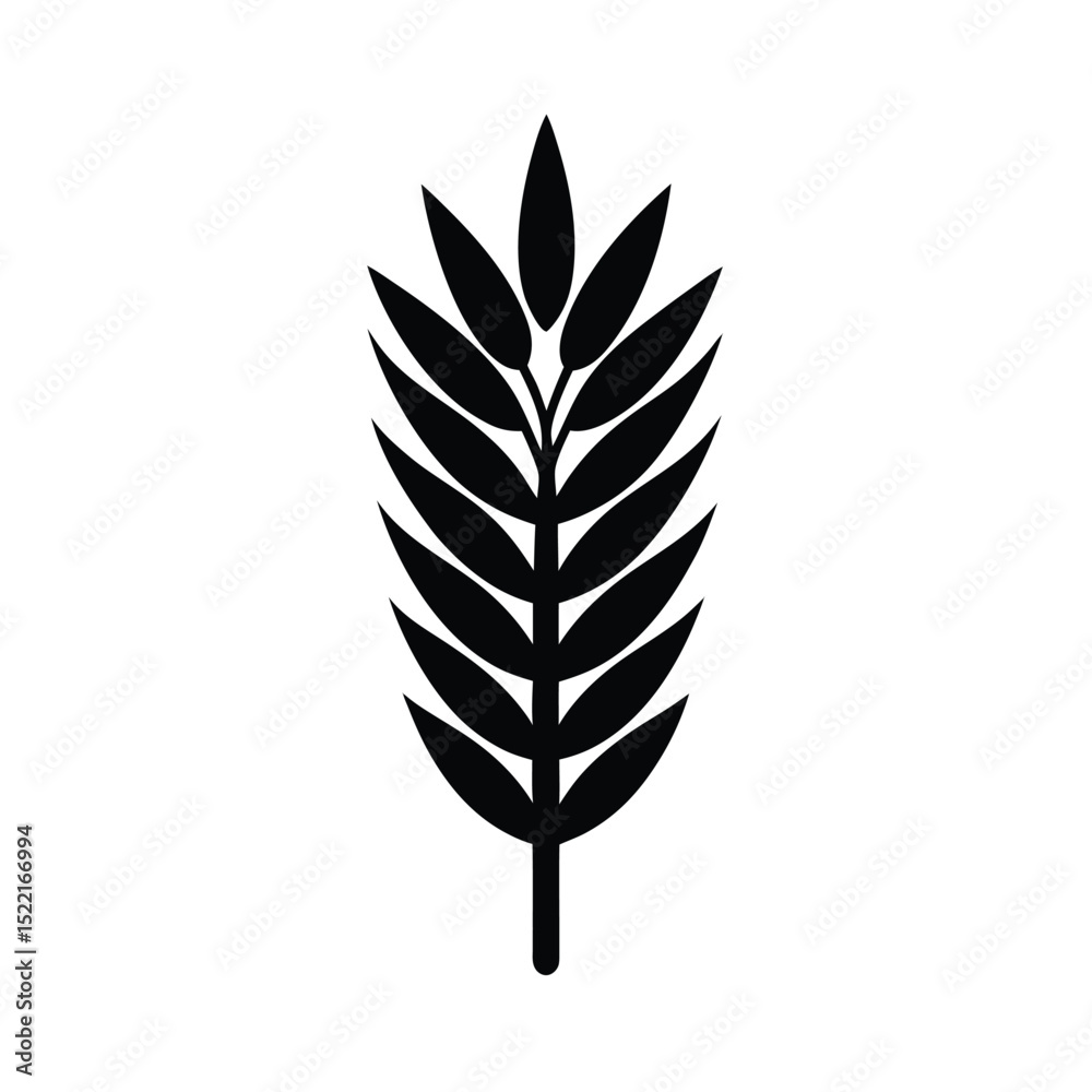 Fototapeta premium Wheat Icon Vector Flat and Clean Look Isolated