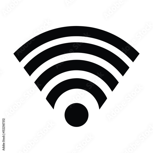 Wi Fi Signal Icon Vector Flat and Clean Look