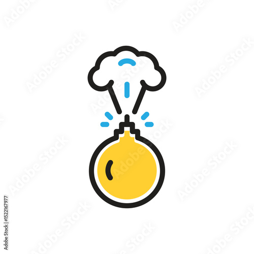 Multi color icon for bombing