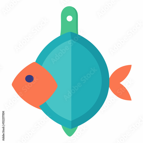 Biodegradable Aquaculture Marker with Simple Design illustration Isolated