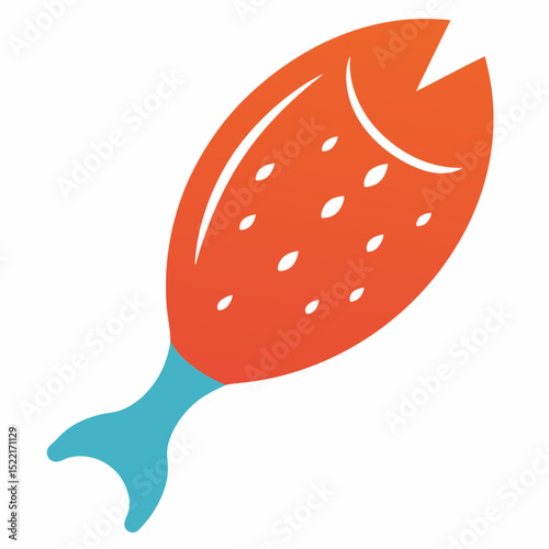 Biodegradable Aquaculture Marker with Worn Appearance illustration Isolated