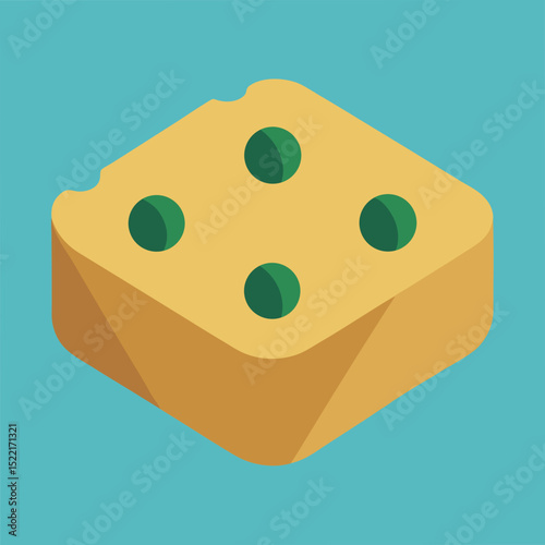 Biodegradable Casing with Holes illustration Cutout on Transparent Background