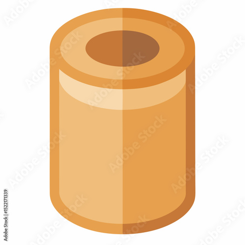 Biodegradable Casing with Rounded Edges illustration Cutout Isolated