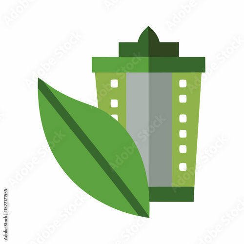 Biodegradable Film illustration Cutout on White Background