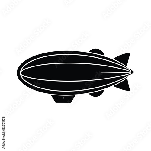 Zeppelin Engine Icon Vector Flat and Clean Look